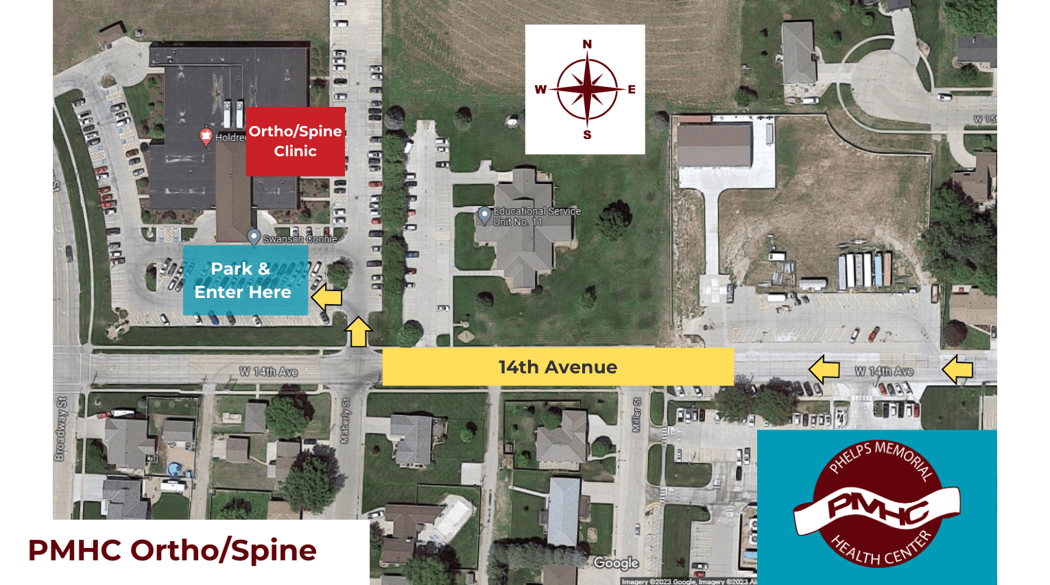 Parking and Maps Phelps Memorial Health Center Holdrege, NE